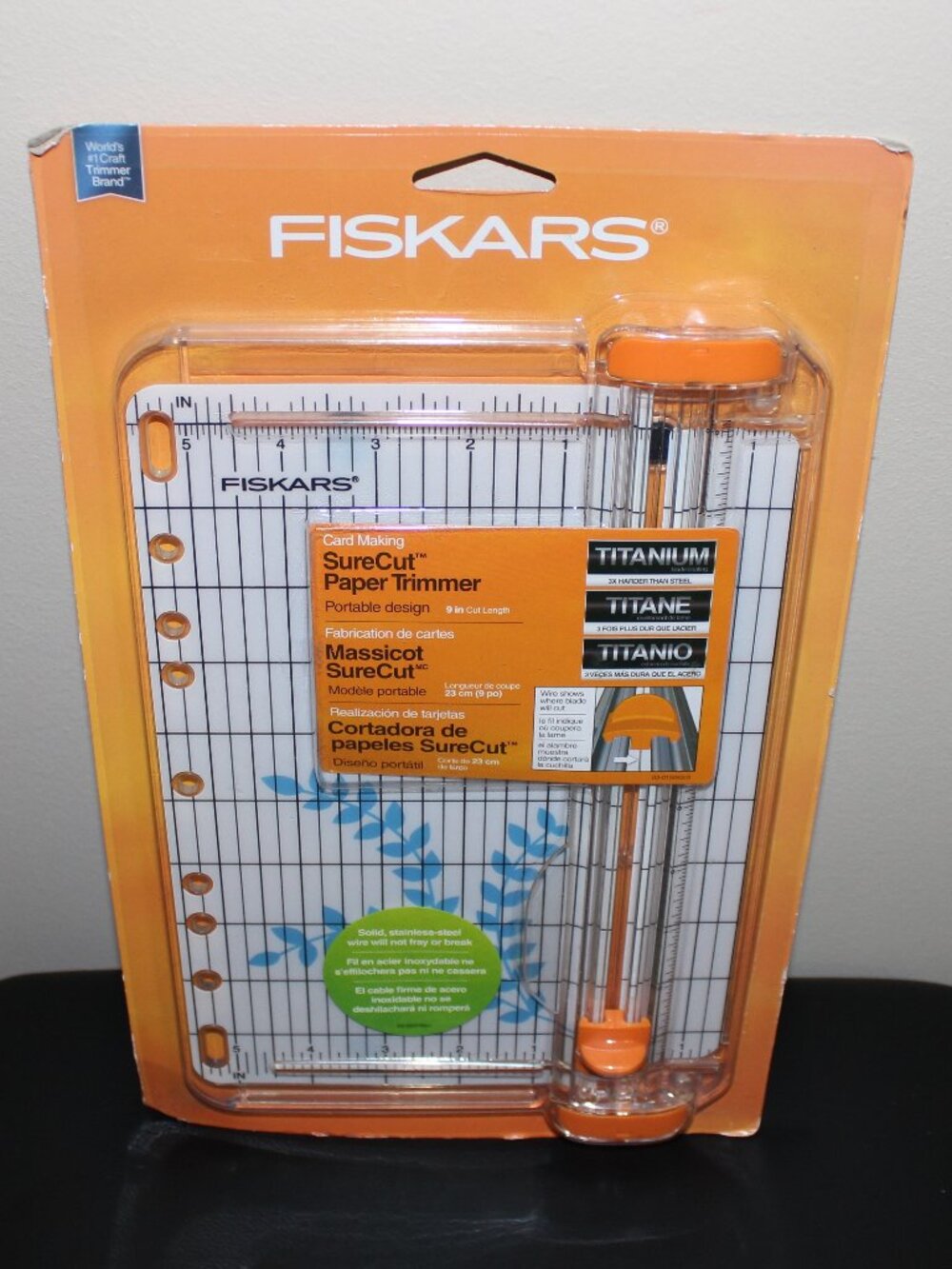 3/$77❤️sealed FISKARS Card Making SureCut Paper Trimmer 9" Cut Titanium Blade